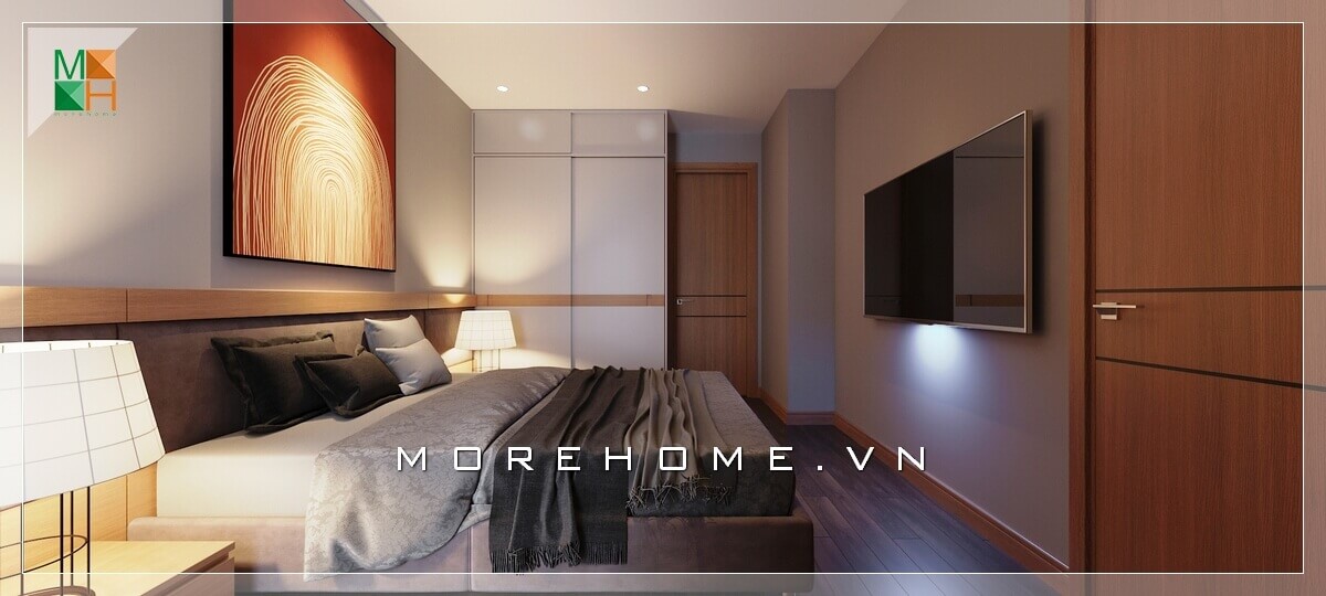 18+ Thiết kế phòng ngủ chung cư đem lại sự ấm áp, ngọt ngào